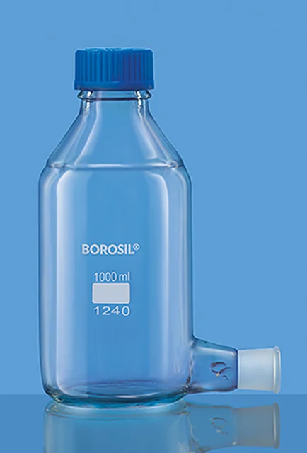 Borosil 1240 Aspirator bottles, With Socket Outlet For Stopcock and PP Cap – Borosil