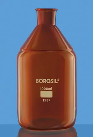 Borosil 1589 Solution Bottles, With Tooled Neck, Amber – Borosil