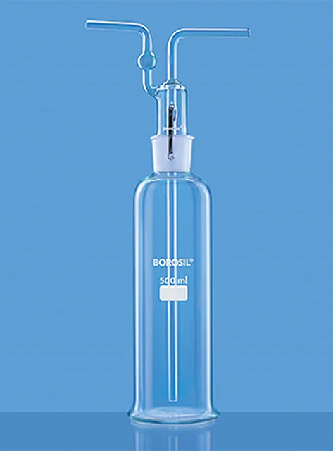 Borosil 1760 Gas Washing (Dreschel) Bottles, Set With I/C Stopper – Borosil
