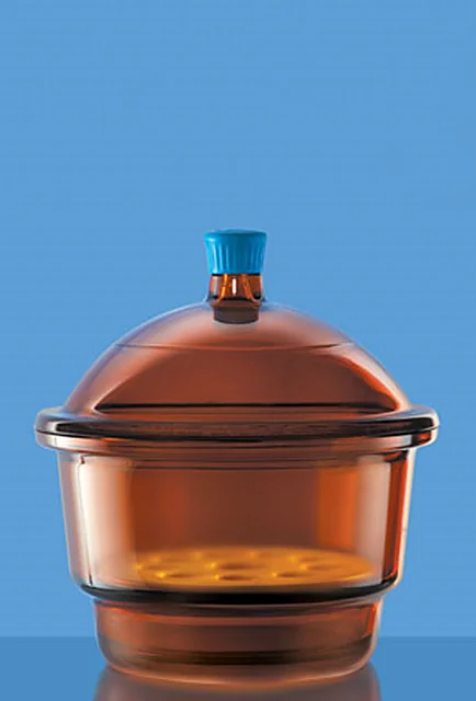 Borosil 3084 Desiccator Set, With Cover & Porcelain Plate Amber – Borosil