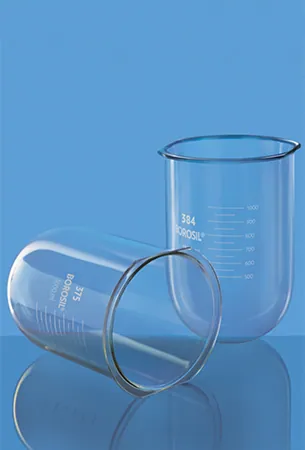 Borosil 4266 Dissolution L-Flask, Clear, USP, With Certificate – Borosil
