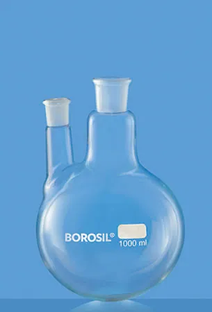 Borosil 4382 Round Bottom Flask, 2 Necks, Parallel – Borosil