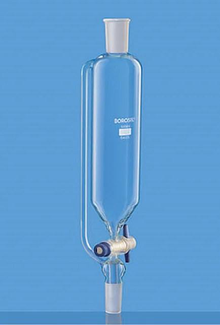 Borosil 6405 Pressure Equilising Cylindrical Funnel, With Boroflo Stopcock And I/C Glass Stopper – Borosil