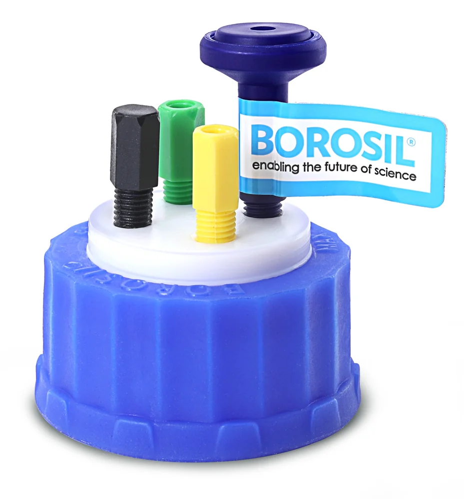 Borosil Multiport HPLC Cap, With Anti-twist mechanism – Borosil