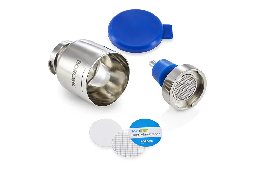 Borosil Stainless Steel Filter Funnel, Spin lock type, 47mm – Borosil