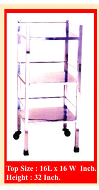 BED Side Locker Open Stainless Steel – Polylab