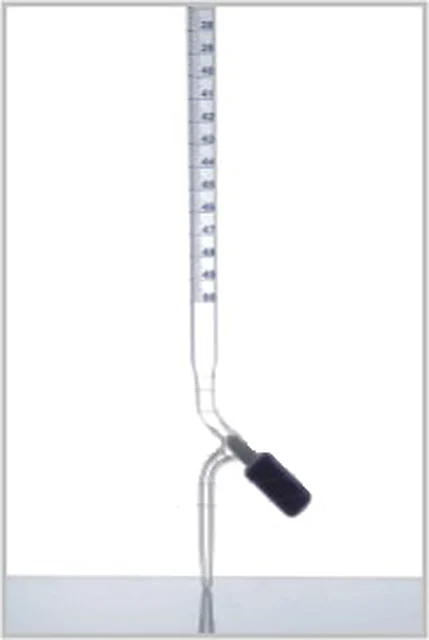 Burette with Screw Type Needle Valve PTFE Stopcock – Polylab