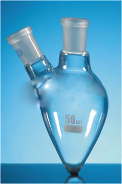 Flasks, Pear Shape, Two neck – Polylab