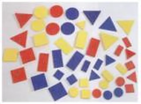 Geometrical Shapes, Plastic, Set of 48 – Polylab