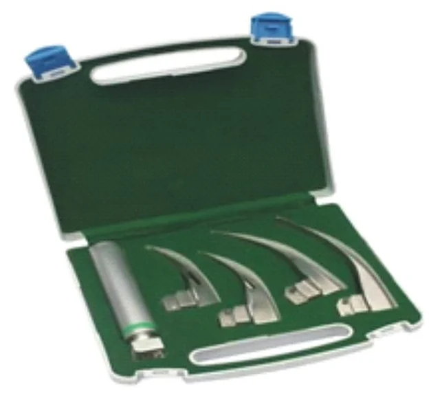 Reusable Professional Macintosh Fiber Optic Laryngoscope Set – Polylab