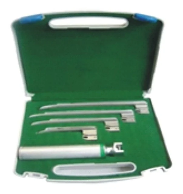 Reusable Professional Miller Fiber Optic Laryngoscope Set – Polylab