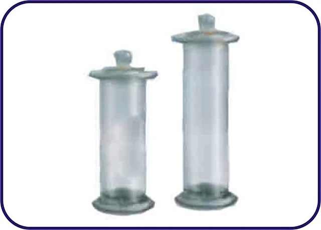 Specimen Jar Round With Knobbed Stoppers With Flange – Polylab